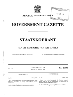 Taxation Laws Amendment Act [No. 30 of 2000]