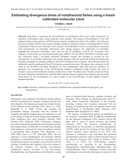 Estimating divergence times of notothenioid fishes using a fossil