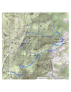 Printable Topo Hike Map