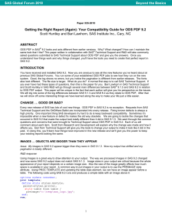 Getting the Right Report (Again)