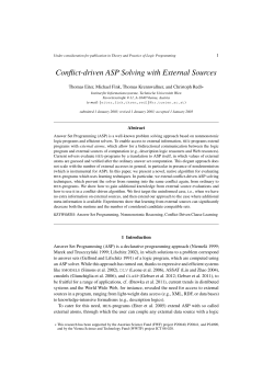Conflict-driven ASP Solving with External Sources