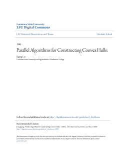 Parallel Algorithms for Constructing Convex Hulls.