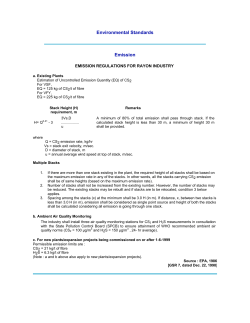 Environmental Standards