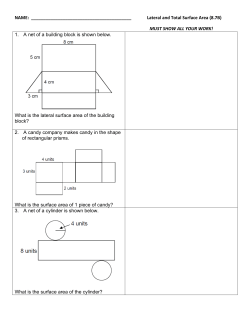 Lateral and Total Surface Area (8.7B)