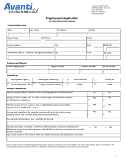 Employment Application