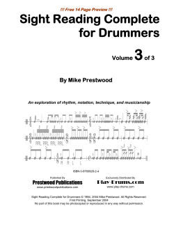 Sight Reading Complete for Drummers - Play