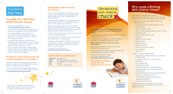 The NSW Working With Children Check