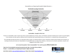 Sustainable Learning Community CORE and Four Systems