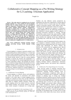 Collaborative Concept Mapping as a Pre