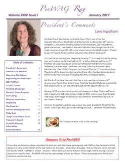 PenWAG 01 2017 Public Newsletter