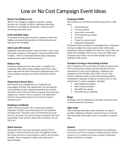 Low or No Cost Campaign Event Ideas