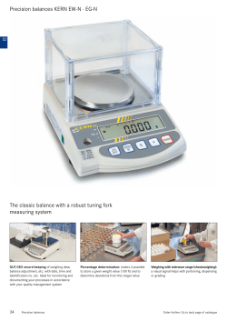 The classic balance with a robust tuning fork measuring system