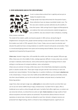 02_Zoos worldwide and in the CZ