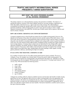 TRAFFIC SAFETY AND INFORMATIONAL SERIES