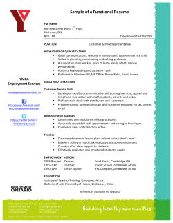 Sample of a Functional Resume