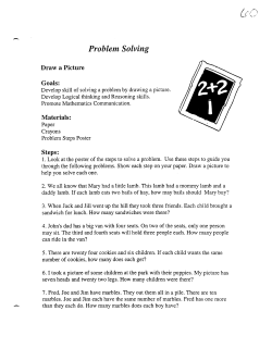 Problem Solving - Cardinal Scholar