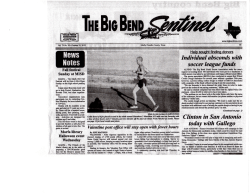 Big Bend Sentinel - Marathon 2 Marathon