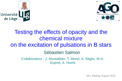 Testing the effects of opacity and the chemical mixture on the