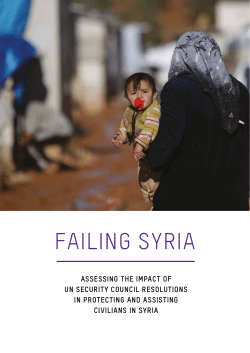 Failing Syria: Assessing the impact of UN Security Council