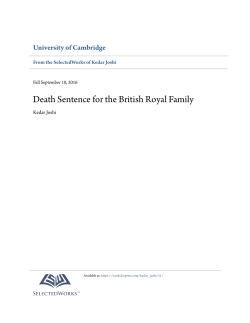 A Legal Notice to the British Monarchy - SelectedWorks
