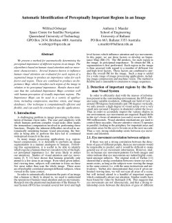Automatic Identification of Perceptually Important Regions in an Image