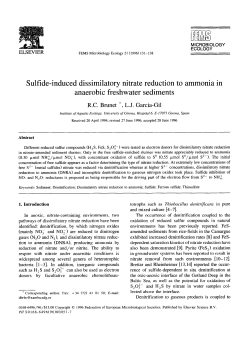 Sulfide-induced dissimilatory nitrate reduction to ammonia in