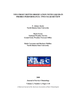 nws frost depth observation with liquid