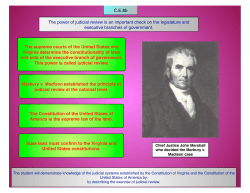 The power of judicial review is an important check on the legislature