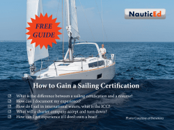 How to Gain Sailing Certification