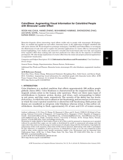 32 ColorBless: Augmenting Visual Information for Colorblind People