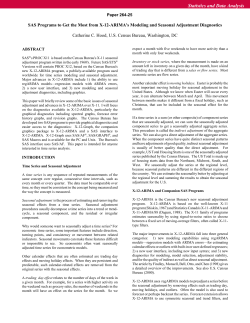 SUGI 25: SASr Programs to Get the Most from X-12