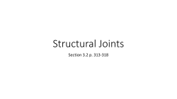 Structural Joints