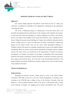 Canada - Forum for 21st Century