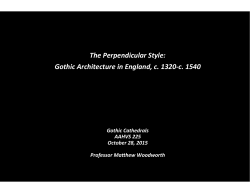 The Perpendicular Style: Gothic Architecture in England, c. 1320