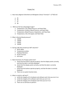 Propaq Test 1. How many degrees Fahrenheit are 98 degrees