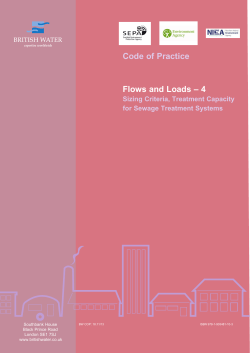 Flows and Loads - Code of Practice