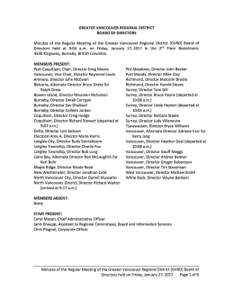 MVRD Board Meeting Minutes - January 27, 2017