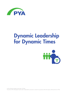 Dynamic Leadership for Dynamic Times