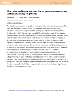 Directional and balancing selection on proprotein