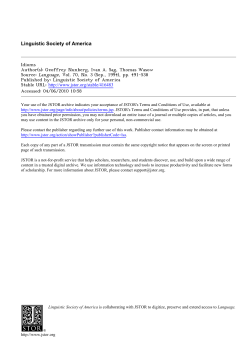 Linguistic Society of America