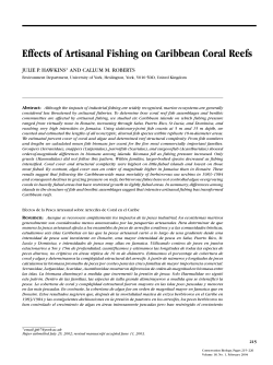 Effects of Artisanal Fishing on Caribbean Coral Reefs
