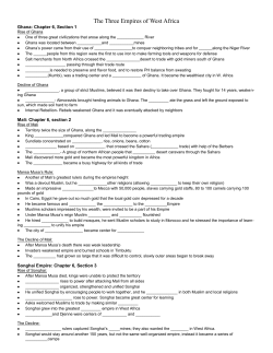 The Three Empires of West Africa