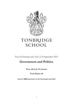 Government and Politics