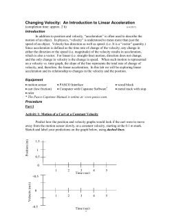 Changing Velocity: An Introduction to Linear Acceleration