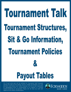 Tournament Talk