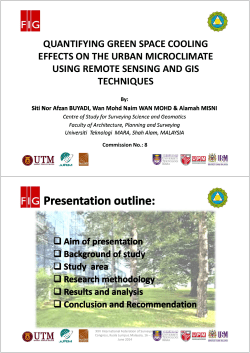 quantifying green space cooling effects on the urban microclimate