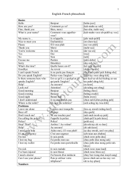 English-French phrasebook PDF