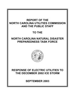 Part 1 of the 2002 Ice Storm Report