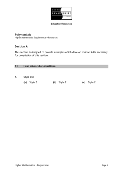 Booklet - Stonelaw High School