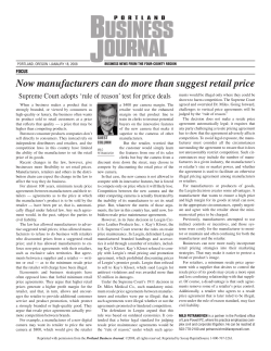 Now manufacturers can do more than suggest retail price